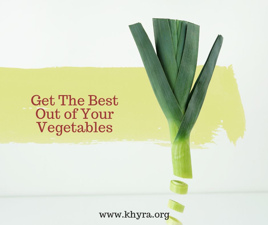 The topic is Preparing Your Veggies Right