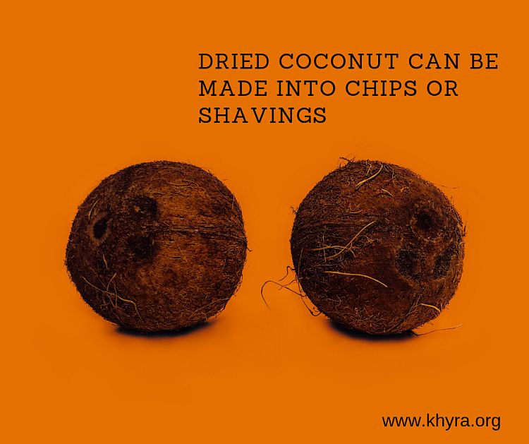 8. dried coconut