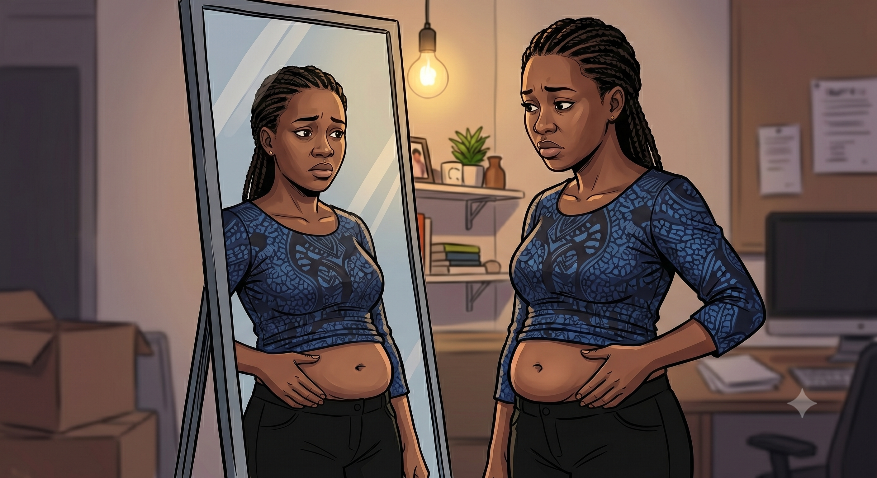 Why Nigerians Gain Belly Fat After 25 & How to Lose It